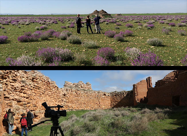 Riprese di Studio Azzurro nel territorio della Mancha per Rivelazioni Mediterraneo