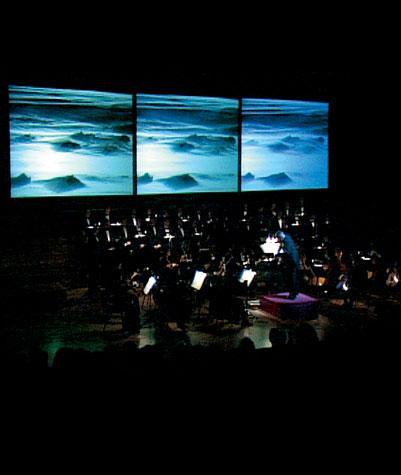 Trittico dei Canti rocciosi di Studio Azzurro, orchestra e Dolomiti