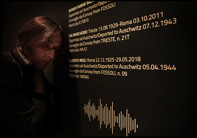 Installazione sonora per Testimoni dei testimoni, ricordare e raccontare Auschwitz